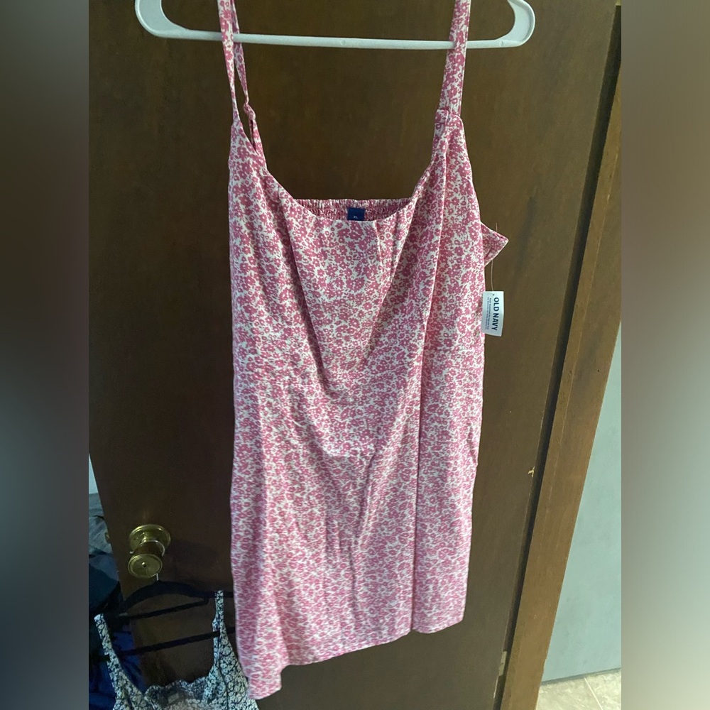 Fit & Flare Cami Mini Dress - Pink Floral (Old Navy)